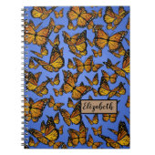 Monarch Pattern Butterfly Notitieboek (Voorkant)
