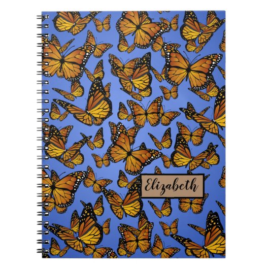Monarch Pattern Butterfly Notitieboek (Voorkant)