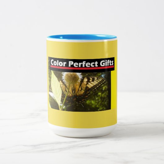 Monarch Promotion Tweekleurige Koffiemok (Center)