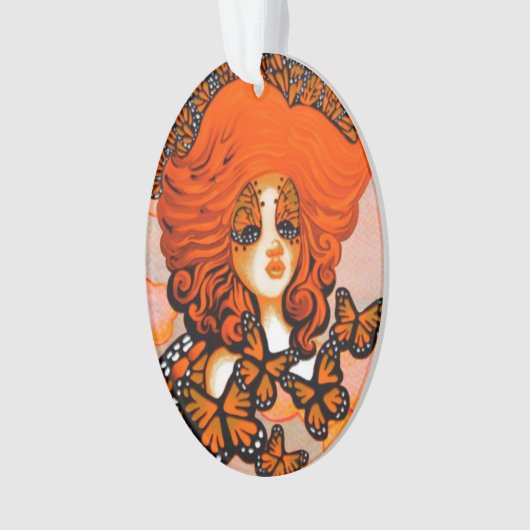 Monarch Queen Butterfly Fairy Ornament (voorkant)