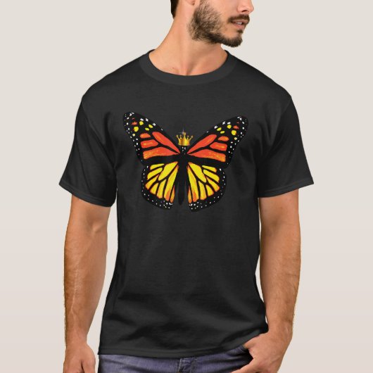 Monarch Queen King Monarch Butterfly Schattige T-shirt (Voorkant)
