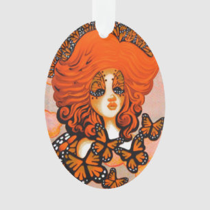 Monarch Queen Vlinder Feeënornament Ornament