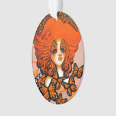 Monarch Queen Vlinder Feeënornament Ornament (voorkant)