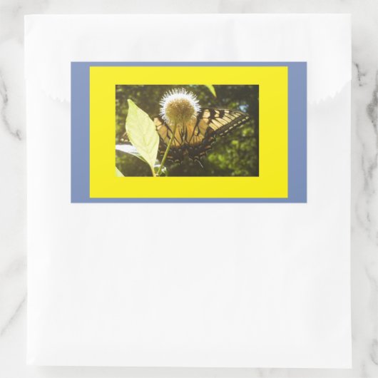 Monarch Rechthoekige Sticker (Tas)