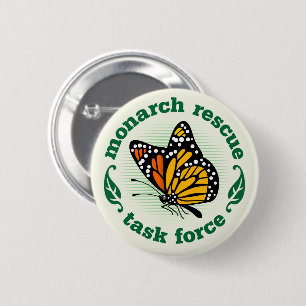 Monarch Rescue Task Force Ronde Button 5,7 Cm