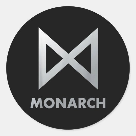 Monarch Ronde Sticker (Voorkant)