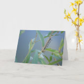 "Monarch Rups #2" Pasen Kaart (Gele Bloem)
