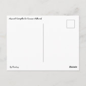 Monarch rups op gemeenschappelijke Milkweed Briefk Briefkaart (Achterkant)