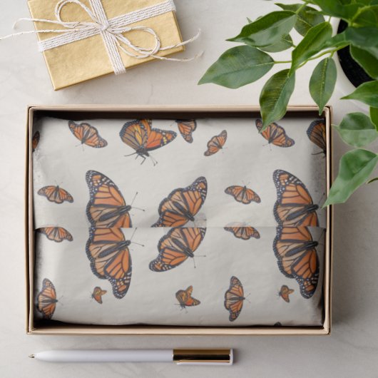 Monarch Sinaasvlinder Patronen Tissuepapier (Geschenk)