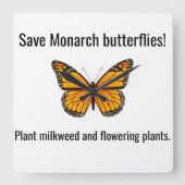 Monarch Square Wall klok (Voorkant)