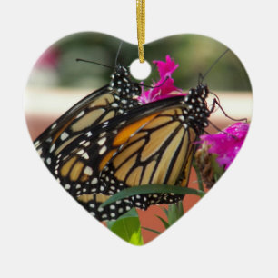 Monarch Twins #1-hart ornament