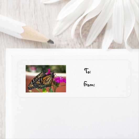 Monarch Twins #1-kerstlabel Etiket (Insitu)