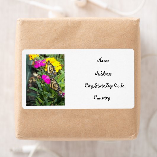 Monarch Twins #2-adreslabel Etiket (Insitu)