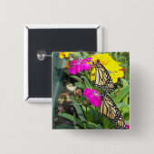 Monarch Twins #2-toets Vierkante Button 5,1 Cm (Voorkant /achterkant)