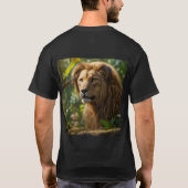 "Monarch van de wildernis: Majestic Forest King" T-shirt (Achterkant)