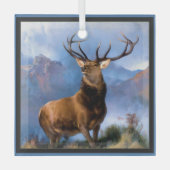 Monarch van het Glen Glass Ornament Buck Deer (Voorkant)
