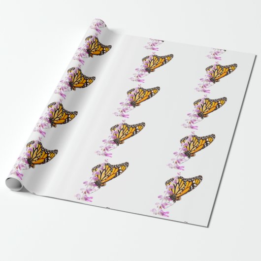 Monarch van Lavender Cadeaupapier (Uitgerold)