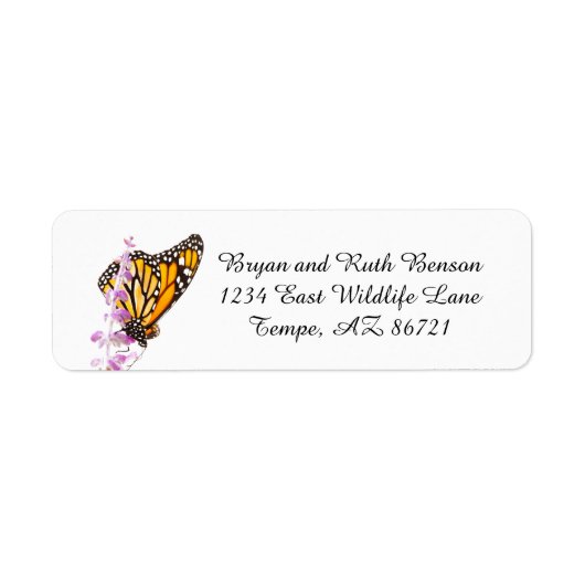 Monarch van Lavender Etiket (Voorkant)