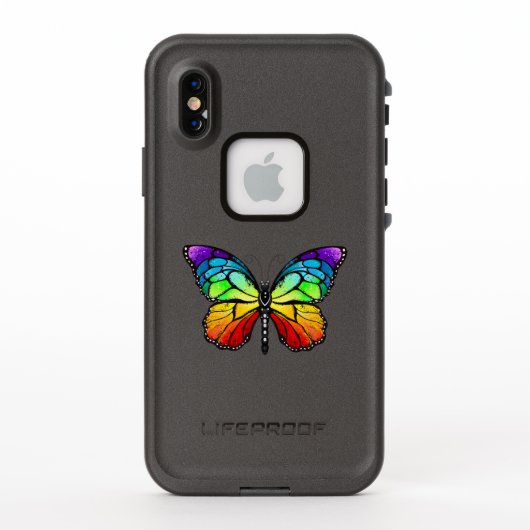 Monarch van regenboogvlinders (Achterkant)