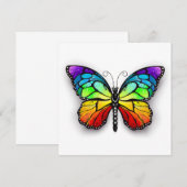 Monarch van regenboogvlinders aankondiging (Voorkant / Achterkant)