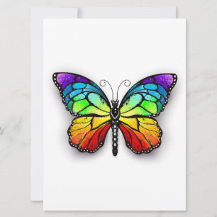 Monarch van regenboogvlinders aankondiging