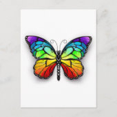 Monarch van regenboogvlinders advieskaart (Voorkant)