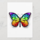 Monarch van regenboogvlinders advieskaart (Voorkant)