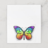 Monarch van regenboogvlinders afsprakenkaart (Buitenkant ongevouwen)