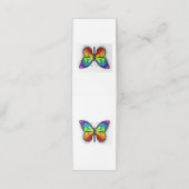 Monarch van regenboogvlinders afsprakenkaart (Buitenkant ongevouwen)