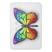 Monarch van regenboogvlinders badmat (Voorkant Verticaal)