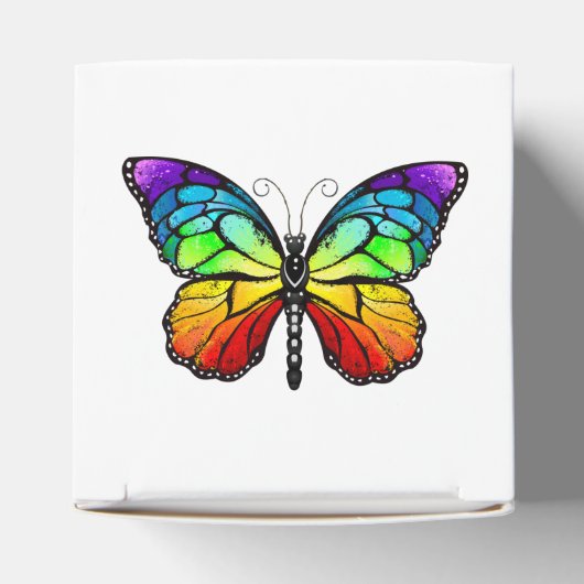 Monarch van regenboogvlinders bedankdoosjes (Bovenkant)