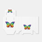 Monarch van regenboogvlinders bedankdoosjes (Uitgevouwen)