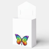 Monarch van regenboogvlinders bedankdoosjes (Geopend)
