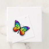 Monarch van regenboogvlinders bedankjes labels (In situ)