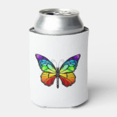 Monarch van regenboogvlinders blikjeskoeler (Blikje Voorkant)