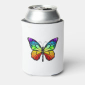 Monarch van regenboogvlinders blikjeskoeler (Blikje Achterkant)