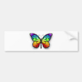 Monarch van regenboogvlinders bumpersticker (Voorkant)