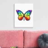 Monarch van regenboogvlinders canvas afdruk (Insitu (Woonkamer))