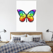 Monarch van regenboogvlinders canvas afdruk (Insitu (Slaapkamer))