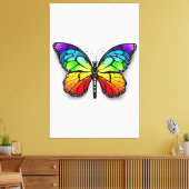 Monarch van regenboogvlinders canvas afdruk (Insitu (Woonkamer))