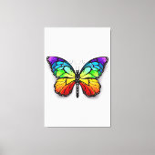 Monarch van regenboogvlinders canvas afdruk (Voorkant)
