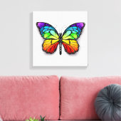 Monarch van regenboogvlinders canvas afdruk (Insitu (Woonkamer))