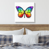 Monarch van regenboogvlinders canvas afdruk (Insitu (Slaapkamer))