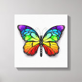 Monarch van regenboogvlinders canvas afdruk (Voorkant)