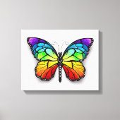 Monarch van regenboogvlinders canvas afdruk (Voorkant)