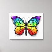 Monarch van regenboogvlinders canvas afdruk (Voorkant)