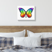 Monarch van regenboogvlinders canvas afdruk (Insitu (Slaapkamer))