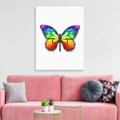 Monarch van regenboogvlinders canvas afdruk (Insitu (Woonkamer))