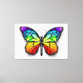 Monarch van regenboogvlinders canvas afdruk (Voorkant)