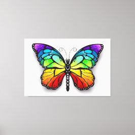Monarch van regenboogvlinders canvas afdruk
